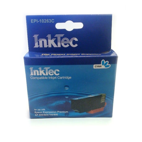 Картридж InkTec для Epson T2612, T2632, cyan
