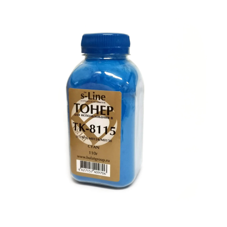 Тонер KYOCERA ECOSYS M8124, M8130, TK-8115C, cyan, 110 гр., Булат