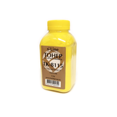 Тонер KYOCERA ECOSYS M8124, M8130, TK-8115Y, yellow, 110 гр., Булат