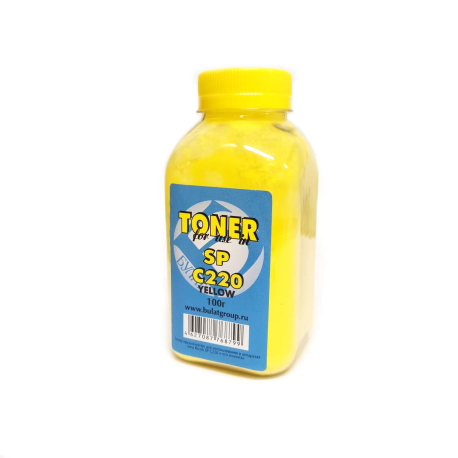 Тонер Ricoh Aficio SP C220, С240, С250, С260, yellow, 100 гр., Булат
