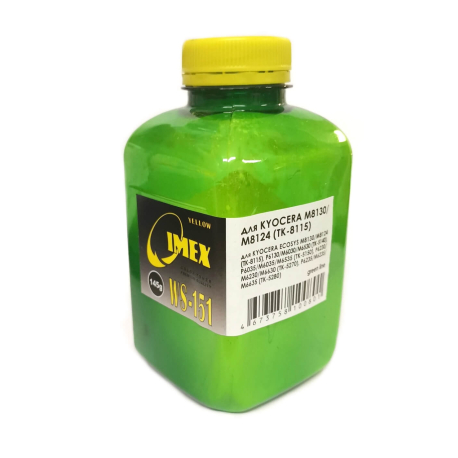 Тонер KYOCERA Ecosys M8124, M8130 (TK-8115Y), 145 гр., yellow, Green Line