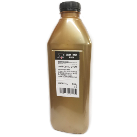 Тонер HP Color LJ CP1215, CP1518, CM1312, чёрный, 500 гр., Gold Atm