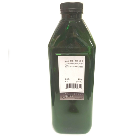 Тонер для Oki C9600, C9650, C9655, C9800, чёрный, 430 гр., Green Line