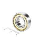 Подшипник 6001 ZZ (80101) 12х28х8 мм